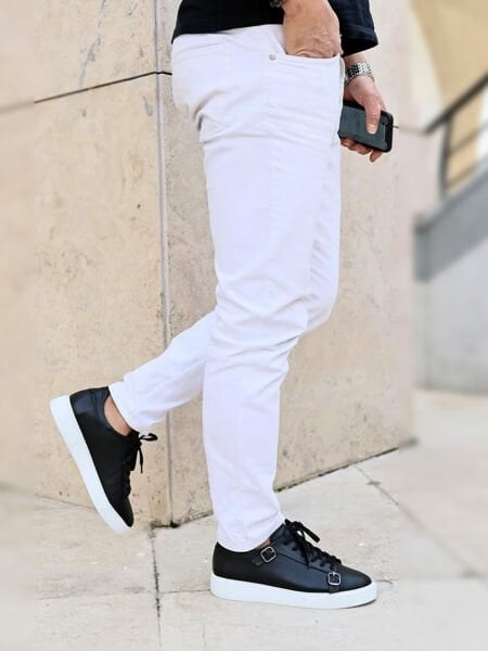 SCHWARZE MARLON HERREN-LEDERSCHUHE SCHWARZ - 40