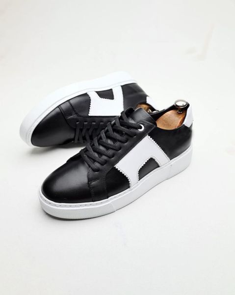 SCHWARZWEISS RAMON HERRENLEDERSCHUHE SCHWARZWEISS - 43