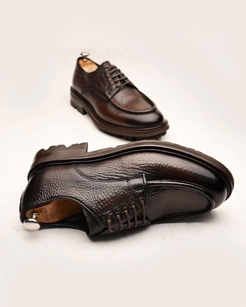 COFFEE BOLTON HAKİKİ DERİ ERKEK AYAKKABI KAHVE - 44