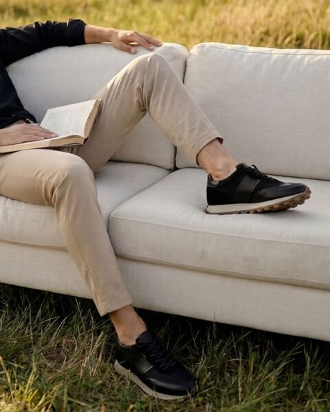BLACK TIGER DERİ GÜNLÜK SNEAKERS SİYAH - 43