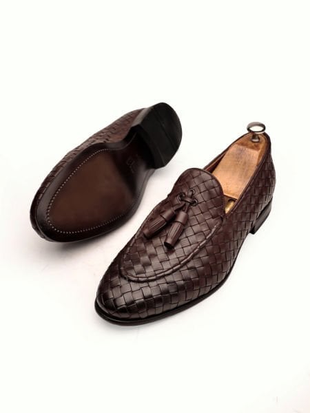 COFFEE KNIGHT ÖRGÜLÜ DERİ ERKEK KLASİK AYAKKABI