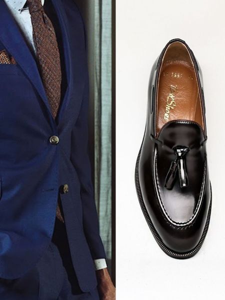 COFFEE MORRIS HERREN-LEDERSCHUHE IN KLASSISCHEM STIL, KAFFEE – 42