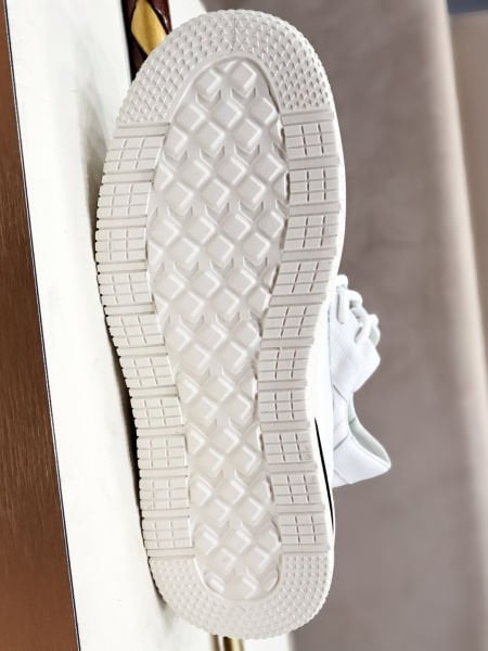 WHITE PERU ECHTLEDER HERREN FREIZEITSCHUHE WEIß - 45