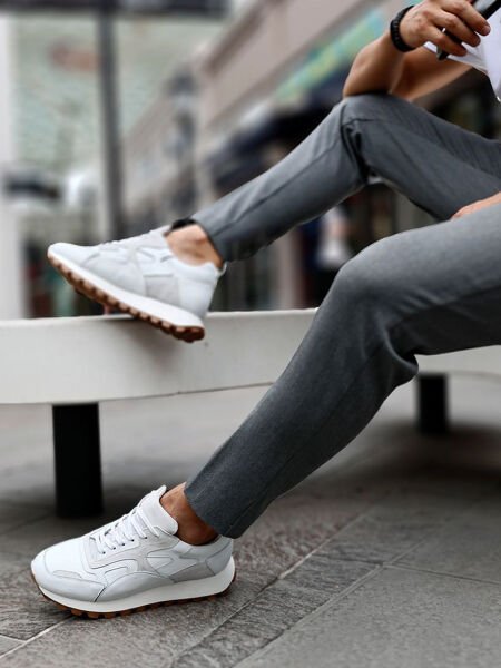 WHITE  GALAXY  ERKEK DERİ GÜNLÜK AYAKKABI