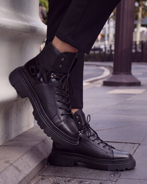 BLACK VIANA HAFİF RAHAT ERKEK CASUAL BOT SİYAH - 42