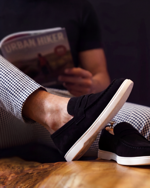 BLACK SUEDE KEEN SÜET DERİ ERKEK DERİ RAHAT AYAKKABI SİYAH SÜET - 38