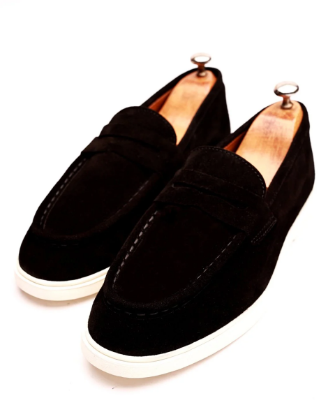 BLACK SUEDE KEEN SÜET DERİ ERKEK DERİ RAHAT AYAKKABI SİYAH SÜET - 38