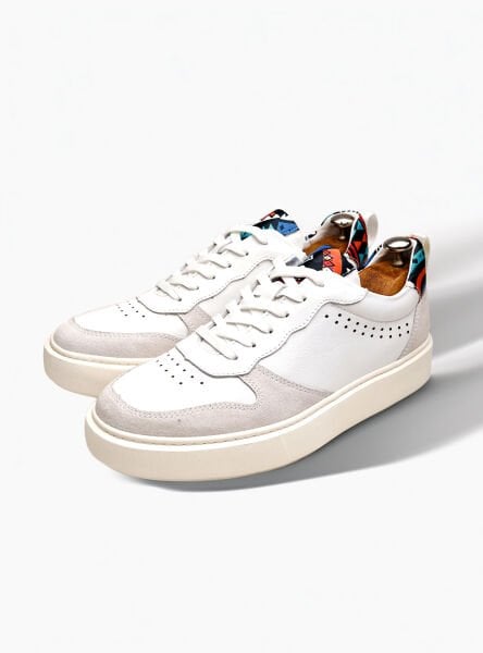 İBAY GIANNI WHITE MEN'S LEATHER DAILY SHOES WHITE - 41