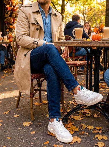 WHITE GIANNI ERKEK DERİ GÜNLÜK AYAKKABI BEYAZ - 41