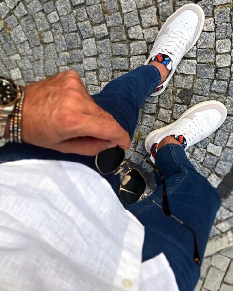 İBAY GIANNI WHITE MEN'S LEATHER DAILY SHOES WHITE - 41