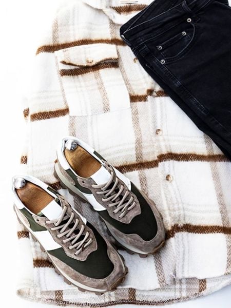GREEN TIGER DERİ GÜNLÜK SNEAKERS HAKİ - 43