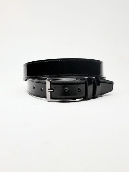 PATENT BLACK LION BELT SİYAH RUGAN - STD