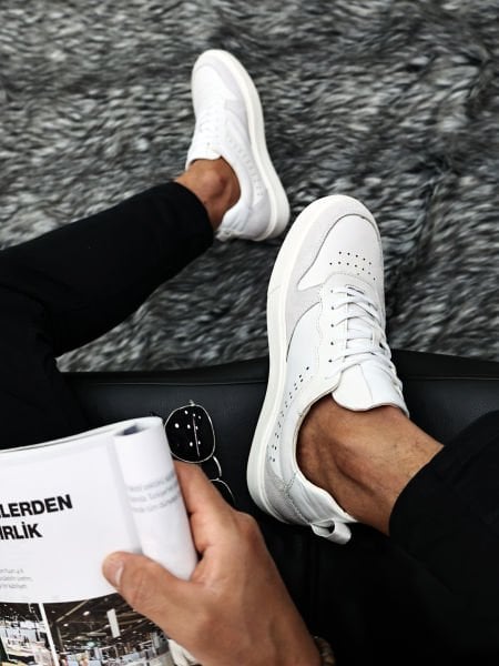 WHITE GIANNI ERKEK TARZ DERİ AYAKKABI