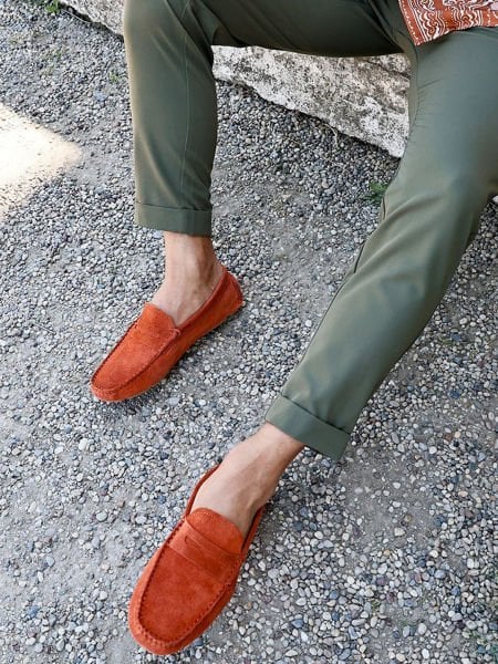 SPRING CRIMITE COLOR MEN'S SUEDE LEATHER CASUAL SHOES