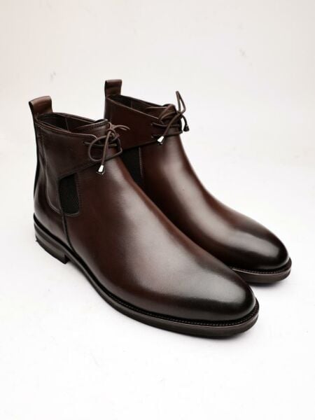 GUSTO KAHVE RENGİ RAHAT HAFİF DERİ BOT KAHVE - 45