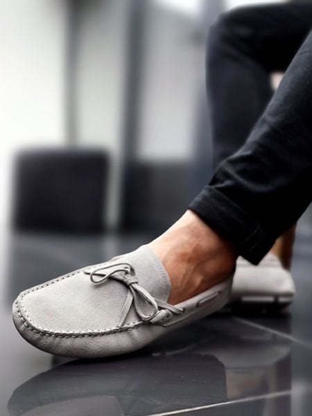 İBAY 3791 CLEVER GRAY SUEDE MEN'S LEATHER SHOES GRAY SUEDE - 44