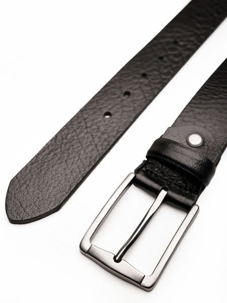 BLACK LION BELT 061 HAKİKİ DERİ ERKEK KEMERİ 061 SİYAH - 140CM
