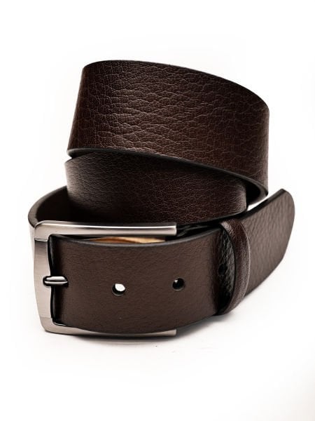 COFFEE LION BELT 061 HAKİKİ DERİ ERKEK KEMERİ 061 KAHVE - 140CM