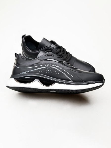 BLACK CITY AIR TARZ ERKEK DERİ GÜNLÜK AYAKKABI SİYAH - 44