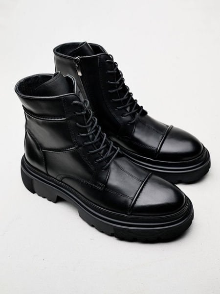 İBAY ELEGANT BLACK LEATHER DAILY SHOES