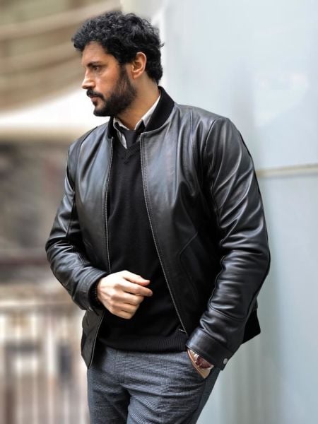 JOHN DAWID MARCO GENUINE LEATHER COAT BLACK - XL