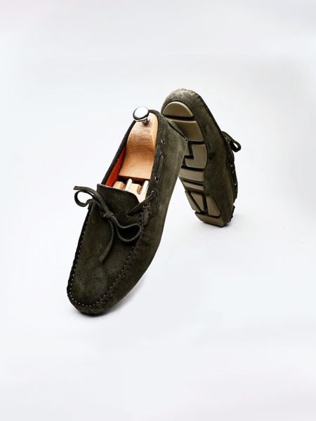 İBAY CLEVER KHAKI SUEDE MEN'S LEATHER DAILY SHOES KHAKI SUEDE - 40