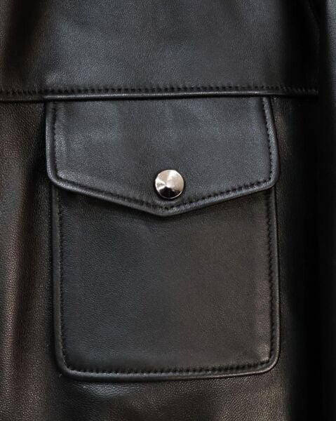 JOHN DAWID BLACK ONYx %100 GERÇEK DERİ MONT SİYAH - XL