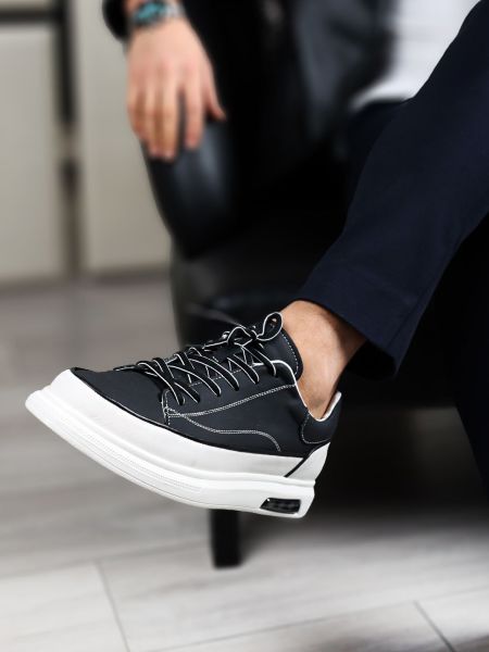 SCHWARZ TOLLE SCHUHE AUS ECHTLEDER DER NEUEN SAISON SCHWARZ - 42