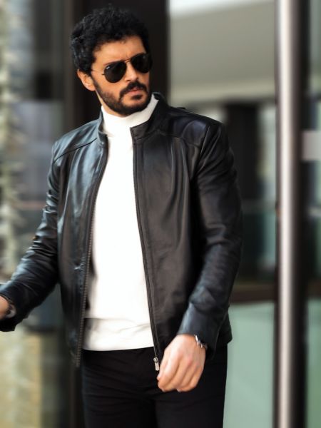 JOHN DAWID TEO BLACK LEATHER - S