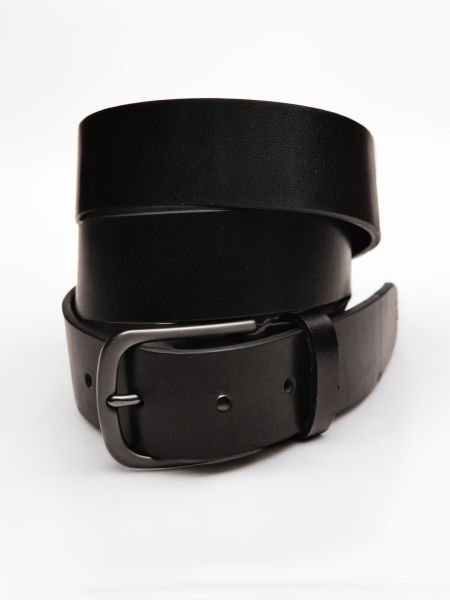 BLACK LION BELT 053 HAKİKİ DER KEMER 053 SİYAH NAPPA - 110CM
