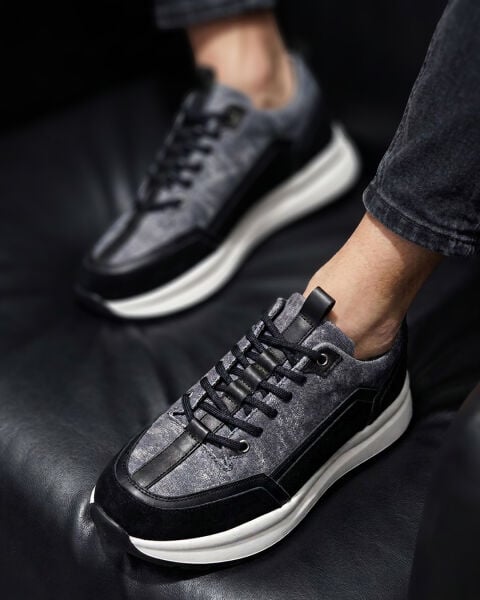 NAVY BLUE  SCARPA HAKİKİ DERİ ERKEK GÜNLÜK RAHAT SAĞLAM AYAKKABI LACİVERT - 46
