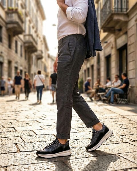 NAVY BLUE  SCARPA HAKİKİ DERİ ERKEK GÜNLÜK RAHAT SAĞLAM AYAKKABI LACİVERT - 46