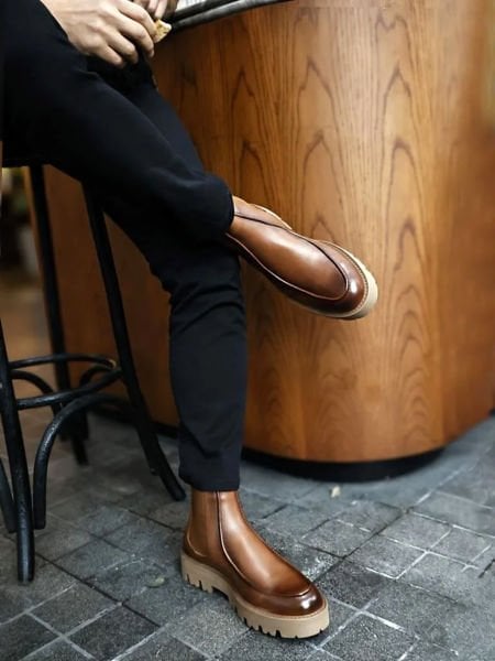 İBAY LEGENDARY TABA MEN'S GENUINE LEATHER FASHION BOOTS