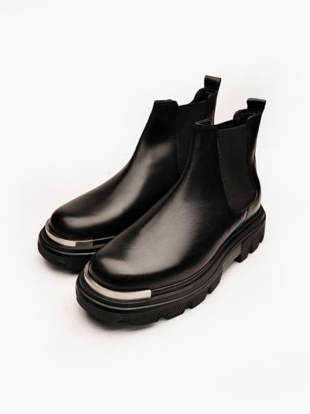 BLACK HEALT HAKİKİ DERİ ERKEK BOT SİYAH - 44