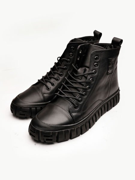 BLACK ROLAND HAKİKİ DERİ TARZ GÜNLÜK BOT SİYAH - 45