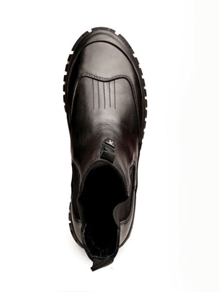 BLACK EDDY HAKİKİ DERİ ERKEK BOT BAĞCIKSIZ SİYAH - 45