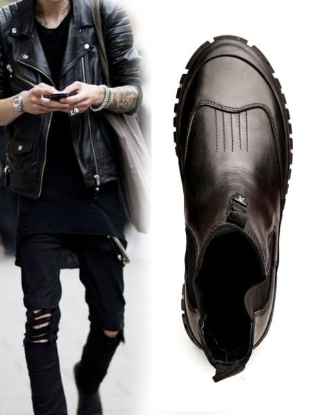 BLACK EDDY HAKİKİ DERİ ERKEK BOT BAĞCIKSIZ SİYAH - 40