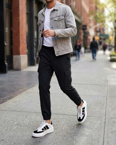 WHITE BLACK APEX HAKİKİ DERİ ERKEK GÜNLÜK AYAKKABI BEYAZ SİYAH - 41