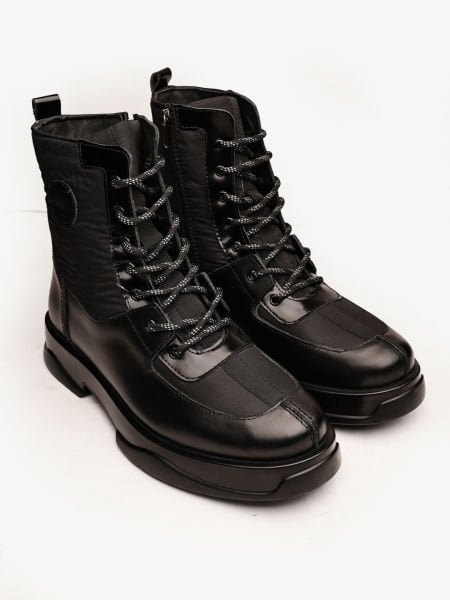 BLACK ARMY HAKİKİ DERİ ERKEK BOT SİYAH - 40