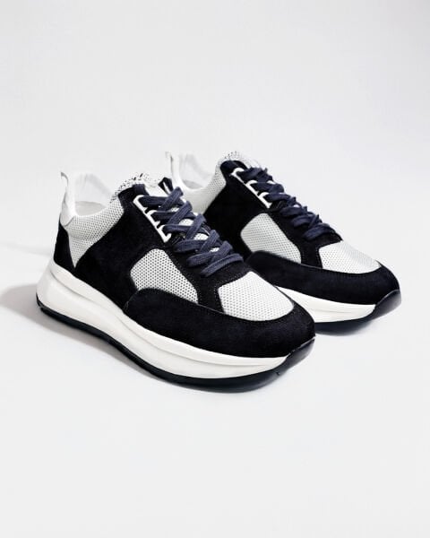 NAVY BLUE LUCERA HAKİKİ DERİ RAHAT ERKEK GÜNLÜK AYAKKABI LACİVERT - 46