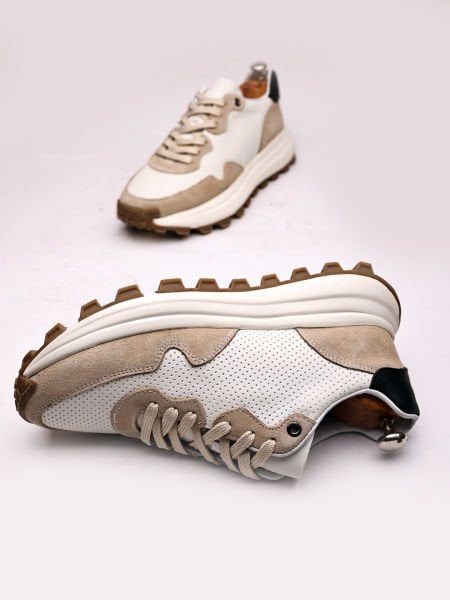 BEIGE OWEN HERRENSCHUHE AUS ECHTEM LEDER BEIGE - 45