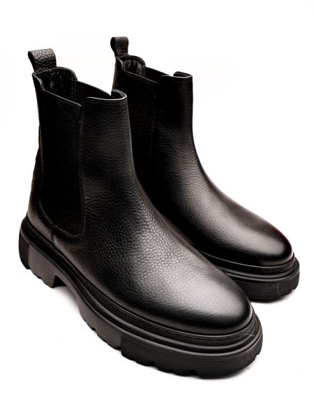 BLACK JAGGER HAKİKİ DERİ ERKEK GÜNLÜK BOT SİYAH FLOTER - 40