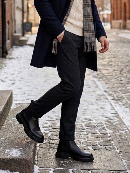 BLACK JAGGER HAKİKİ DERİ ERKEK GÜNLÜK BOT SİYAH FLOTER - 37