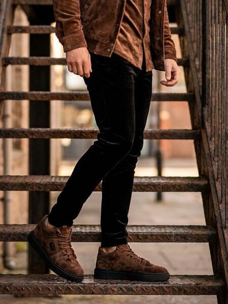 COFFEE SUEDE IMPERIO ERKEK DERİ KALİTELİ KISA BOT KAHVE SÜET - 46