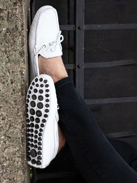 İBAY 012 CLEVER Men's White Genuine Leather Classic Shoes WHITE - 40