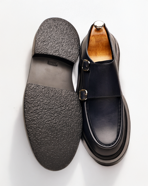 NAVY BLUE KRASS HAKİKİ DERİ ERKEK GÜNLÜK AYAKKABI LACİVERT - 45