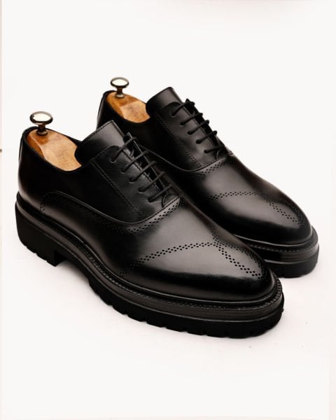 BLACK LASER HAKİKİ DERİ ERKEK GÜNLÜK KLASİK AYAKKABI