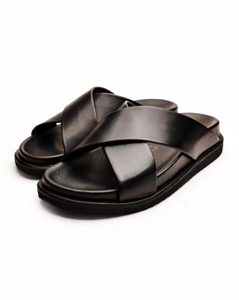 BLACK CANVAS  ERKEK HAHİKİ DERİ SANDELET