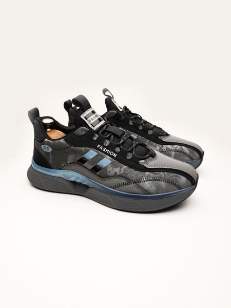 FASHION COMFORTABLE MEN'S LEATHER SHOES SMOKED - 40