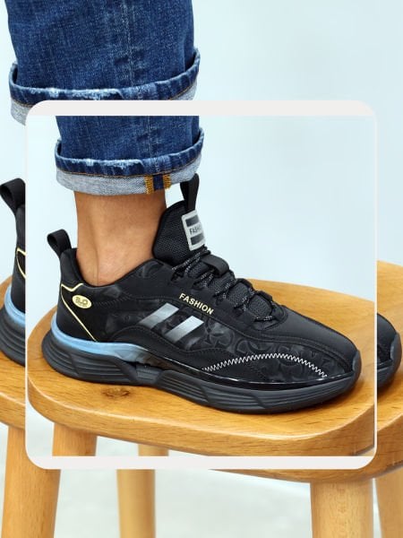 FASHION  RAHAT ERKEK DERİ AYAKKABI FÜME - 44